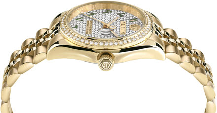 Philipp Plein Date Superlative Dames Gouden Horloge PW2BA0223 - One Size