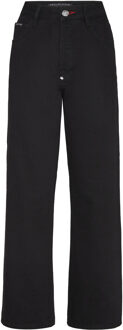 Philipp Plein Denim Broek Losjes Iconic Plein - maat Blauw