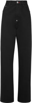 Philipp Plein Denim Broek Losjes Iconic Plein Zwart - 25 (Taille)