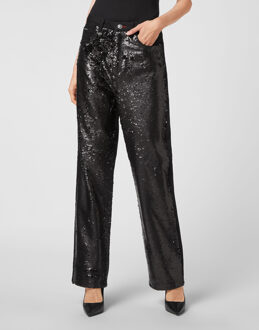 Philipp Plein Denim Broek Losjes Zwart - 25 (Taille)