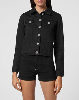 Philipp Plein Denim Jack - maat Zwart