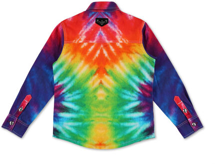 Philipp Plein Denim Shirt Ls Tie Dye Veelkleurig - 10-11J / 140-146cm