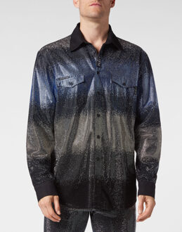 Philipp Plein Denim Shirt Veelkleurig - M
