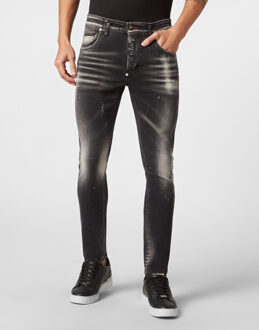 Philipp Plein Denim Trousers Skinny Fit - maat Zwart