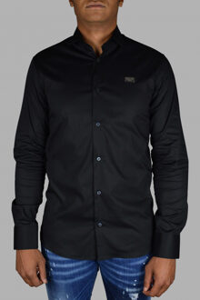 Philipp Plein Diamond Cut LS Iconisch overhemd Zwart - maat