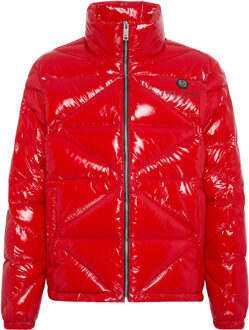 Philipp Plein Donsjack Hexagon - maat Rood