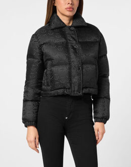 Philipp Plein Donsjack Monogram Zwart - L