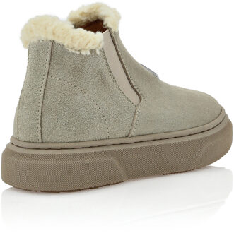Philipp Plein Eco Shearling Suede Anckle Boots Beige - EU 34