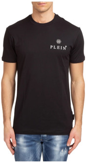 Philipp Plein Effen Logo Hexagon T-shirt Philipp Plein , Black , Heren - M