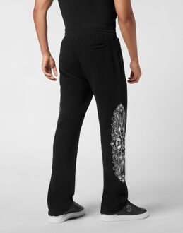 Philipp Plein Embroidered Jogging Pants Chrome Crest Zwart - M