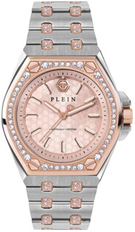 Philipp Plein Extreme Crystal Regenboog Horloge Philipp Plein , Pink , Dames - ONE Size
