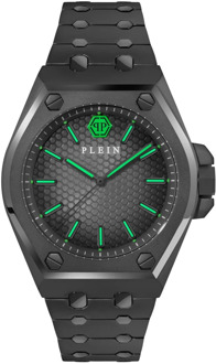 Philipp Plein Extreme Gent Zwart Roestvrij Stalen Horloge Philipp Plein , Black , Heren - ONE Size