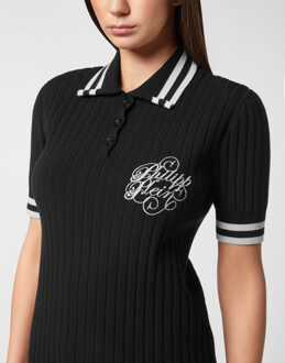 Philipp Plein Gebreide Dagjurk Zwart - L