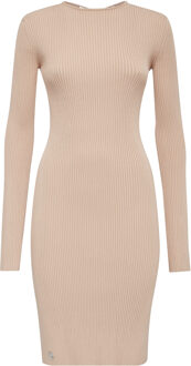 Philipp Plein Gebreide Jurk Beige