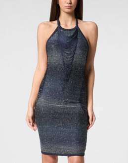 Philipp Plein Gebreide Jurk Blauw