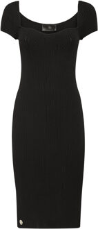 Philipp Plein Gebreide Jurk Zwart - S