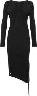Philipp Plein Gebreide Jurk Zwart