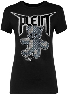 Philipp Plein Grafisch print T-shirt Philipp Plein , Black , Dames - L