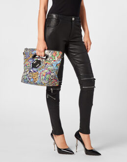 Philipp Plein Handvat Tas Tattoo - maat Veelkleurig
