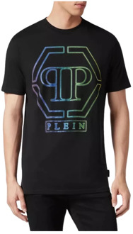 Philipp Plein Heren SS Hexagon T-Shirt Philipp Plein , Black , Heren - Xl,L