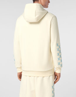 Philipp Plein Hoodie Sweatjacket Cote D Azur Checkmate Zwart - M