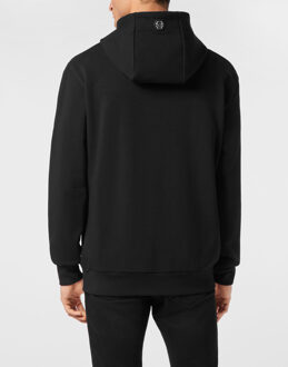Philipp Plein Hoodie Sweatshirt Bsm - maat L Zwart