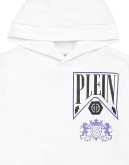 Philipp Plein Hoodie Sweatshirt Flame Wit - 6J / 116cm