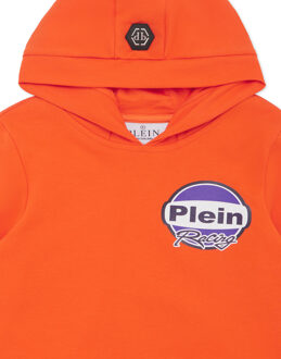 Philipp Plein Hoodie Sweatshirt Racing Oranje - 6J / 116cm