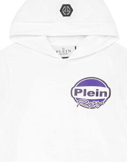 Philipp Plein Hoodie Sweatshirt Racing Wit - 6J / 116cm