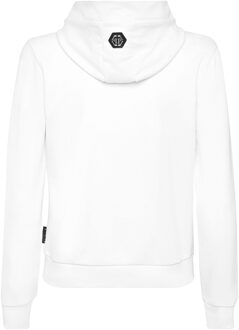 Philipp Plein Hoodie Sweatshirt Skull Wit - 16J / 176cm