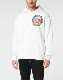 Philipp Plein Hoodie Sweatshirt Wit