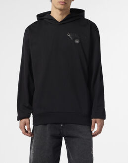 Philipp Plein Hoodie Sweatshirt Zwart - M