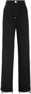 Philipp Plein Jeans Met Wijde Pijpen - maat Zwart
