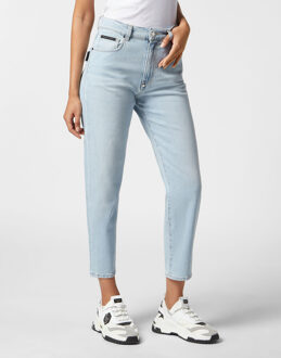 Philipp Plein Jeans Mom Pasvorm Blauw