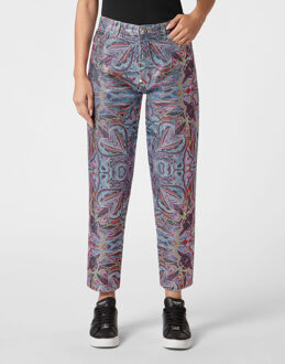 Philipp Plein Jeans Mom Pasvorm Circus - maat Grijs