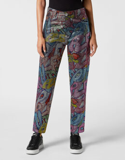 Philipp Plein Jeans Mom Pasvorm Donkerblauw - 27 (Taille)