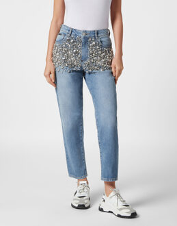 Philipp Plein Jeans Mom Pasvorm Grijs - 26 (Taille)