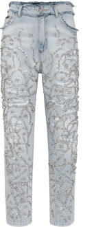 Philipp Plein Jeans Mom Pasvorm Grijs - 26 (Taille)