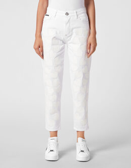 Philipp Plein Jeans Mom Pasvorm Heart Zwart - 28 (Taille)