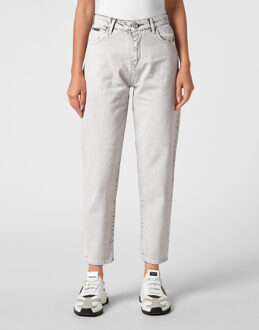 Philipp Plein Jeans Mom Pasvorm Wit - 25 (Taille)