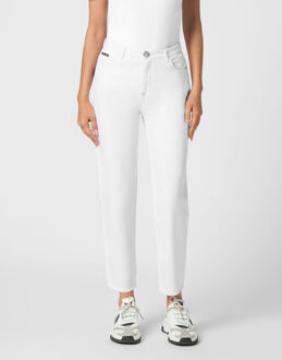 Philipp Plein Jeans Mom Pasvorm Wit
