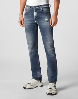 Philipp Plein Jeans Recht Model - maat Blauw