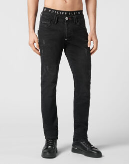 Philipp Plein Jeans Recht Model Zwart - 28 (Taille)