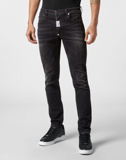 Philipp Plein Jeans Recht Model Zwart - 32 (Taille)