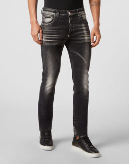 Philipp Plein Jeans Recht Model Zwart
