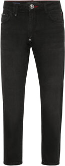 Philipp Plein Jeans Regular Fit Zwart