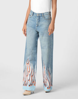 Philipp Plein Jeans Skater Fit Flame Grijs - 26 (Taille)