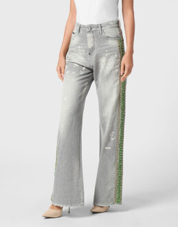 Philipp Plein Jeans Skater Fit Grijs - 26 (Taille)
