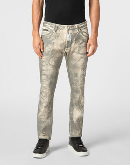 Philipp Plein Jeans Skinny Fit - maat Beige