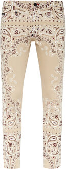 Philipp Plein Jeans Skinny Fit Paisley Beige - 33 (Taille)